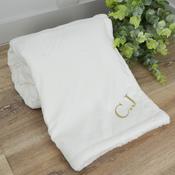 Embossed Bunny Blanket-White image