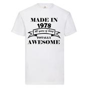 Personalised Adult Birthday T-Shirt-Made In Year...Men image