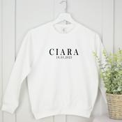 Personalised Confirmation Sweatshirt-Capital Name image
