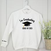 Personalised Graduation Sweatshirt-Graduation Hat image