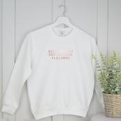 Personalised Adult Sweatshirt-Roman Numerals Special Dates (Choose Your Font Colour)