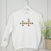 Valentine's Day Sweatshirt-Scrabble image