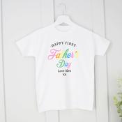 Personalised Father's Day T-Shirt-Colourful