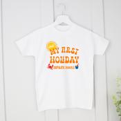 Personalised Holiday T-Shirt-First Holiday (Crab) image