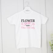 Personalised Wedding T-Shirt-Flower Girl Party image