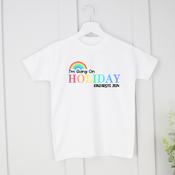 Personalised Holiday T-Shirt-Holiday Colourful image