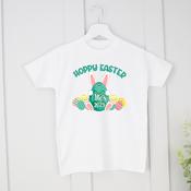 Personalised Easter T-Shirt-Hoppy Easter image