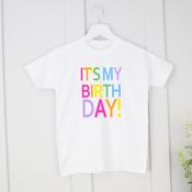 Personalised Kids Birthday T-Shirt-It's My Birthday image