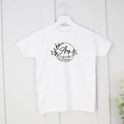Personalised Confirmation T-shirt -Leaf Silhouette image