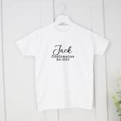 Personalised Confirmation T-shirt-Name &amp;amp; Date image