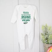 Personalised Rugby World Cup Baby Grow-Shhhh image