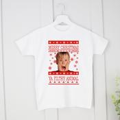 Merry Christmas Ya Filthy Animal-White T-Shirt