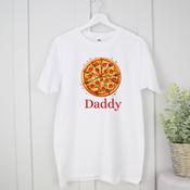 Personalised Father's Day Adult T-Shirt-Pizza My Heart image