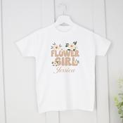 Personalised Wedding T-Shirt-Neutral Flower Girl image