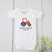 Personalised Baby Vest-Future Farmer image