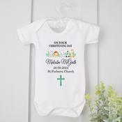 Personalised Christening Vest-Animals image