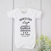 Personalised Announcing Arrival Vest-Dog Grandparents image