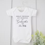 Personalised Godparent Vest - Great Friends Get Promoted To