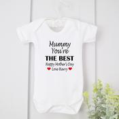 Personalised Mother's Day Vest - The Best Mum image