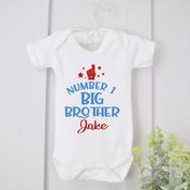 Personalised Little Brother Vest - No.1 Little Brother