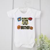 Personalised Little Brother Vest - I'm Going To Be A Super Little Brother