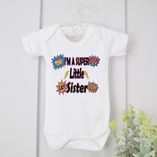 Personalised Little Sister Vest - I'm Going To Be A Super Little Sister