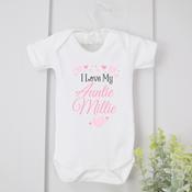 Personalised Baby Vest-I Love My (Who you want)