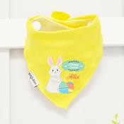 Personalised Easter Billy's Bib-Yellow Happy Easter Bunny