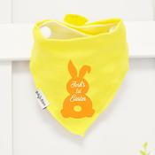 Personalised Easter Yellow Billy's Bib- Easter Bunny Silhouette