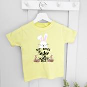Personalised Easter T-Shirt-Will Trade For Chocolate(Lemon) image