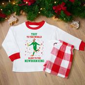 Personalised Kids Christmas Pyjamas-Troy Parott