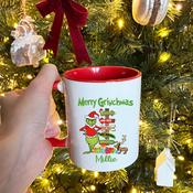 Personalised Christmas Mug-Grinchmas