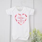 Personalised Valentines Red Vest-Heart Banner image