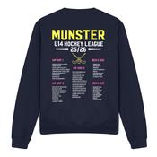 Munster U-14  Hockey League Navy Crew Neck
