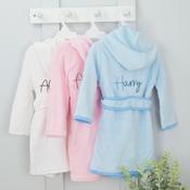 Personalised Hooded Fleece Baby Bathrobe-Nova Collection image