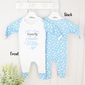 Personalised Baby Grow-I Love My (Who You Want) (Pink Or Blue Cloud) image