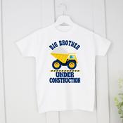 Personalised Big Brother T-Shirt-Under Construction Rubble