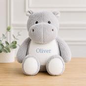 Personalised Embroidered Teddy-Hippo image