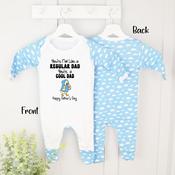 Personalised Father's Day Baby Grow-COOL DAD (Multiple Colours) image