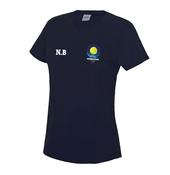 Monkstown Tennis Club Navy Ladies T-Shirt