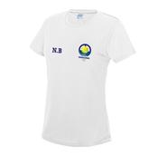 Monkstown Tennis Club White Ladies T-Shirt