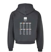 8 Nations official Hoodie with Players Names Flint Grey