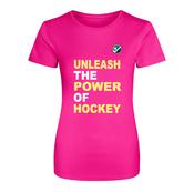 Unleash the Power of Hockey T-Shirt Pink image