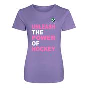 Unleash the Power of Hockey T-Shirt Purple image