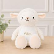 Personalised Embroidered Teddy-Lamb image