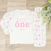 Personalised Kids Pyjamas-When I Wake Simple (Pink)