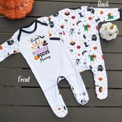 Halloween Pattern Baby Grow-Hocus Pocus image