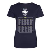 Interpros Girls T-shirt with Players Names-Navy image