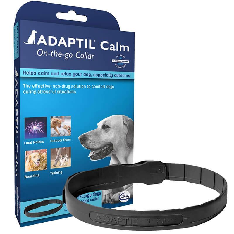 ADAPTIL Calm On-The-Go Collar for Dogs - Size L (up to 62.5 cm neck) - Veterinary Recommended, 30 Day Support