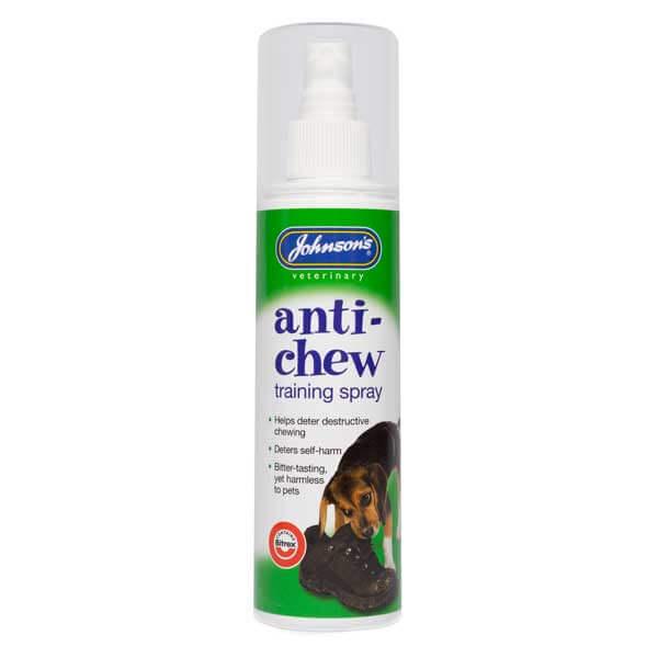 Johnsons Anti-Chew Training Spray for Pets - Helps Deter Destructive Chewing, Deters Self-Harm - Size 150ml
